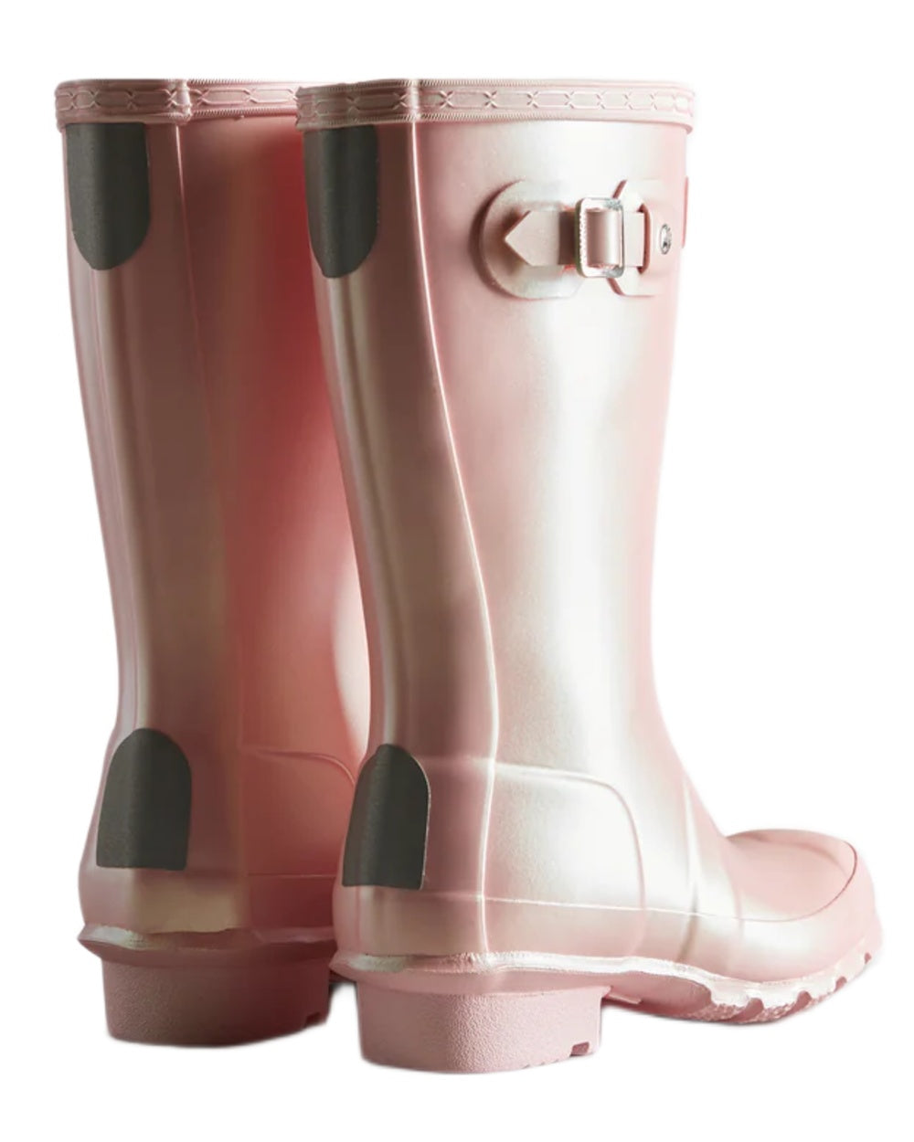 Belle Coloured Hunter Big Kids Original Pearlised Wellington Boots on White Background