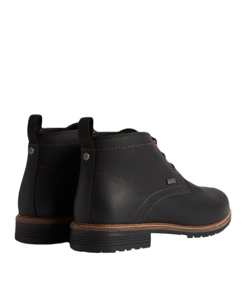 Black Coloured Hunter Mens Jura Ankle Boots on White Background