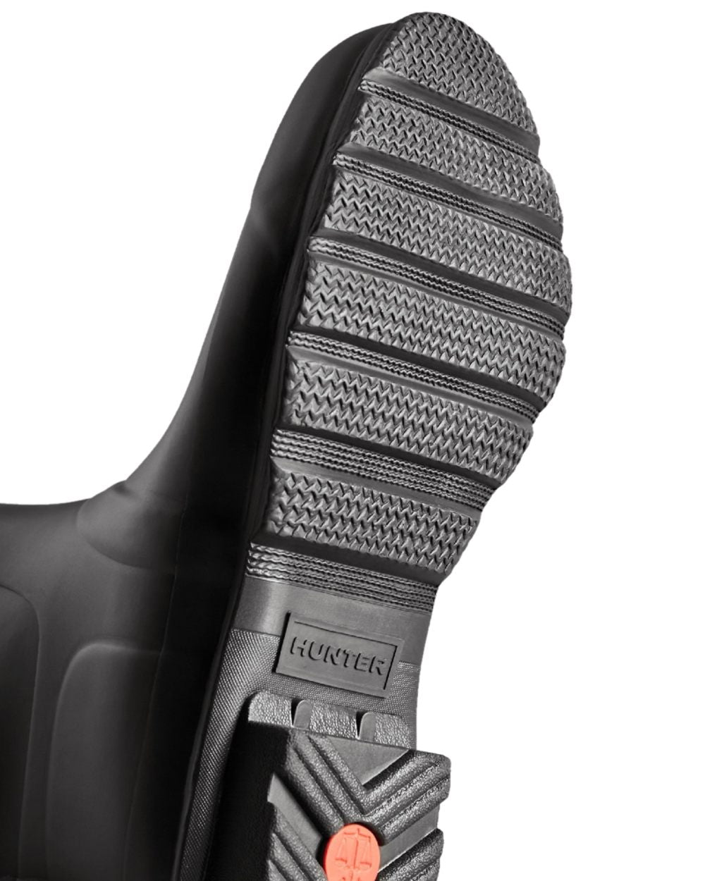 Black Coloured Hunter Womens Tall Wide Fit Wellington Boots on White Background