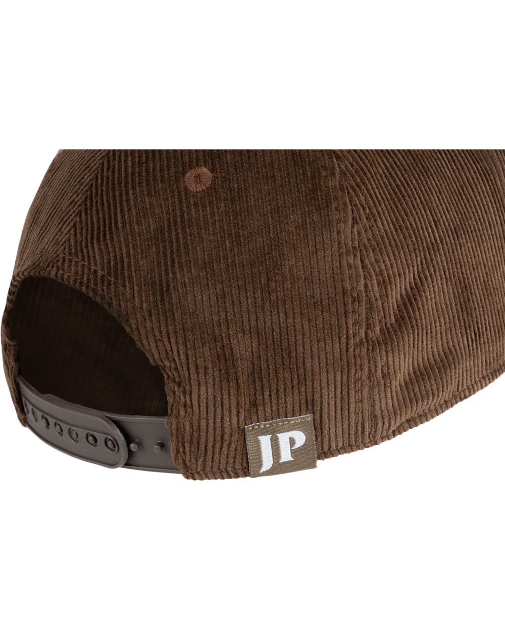 Brown Coloured Jack Pyke Cord Baseball Hat on White Background