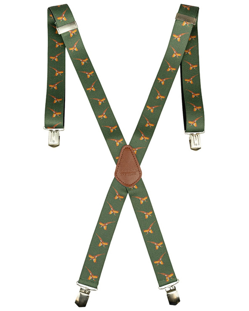 Pheasant coloured Jack Pyke Elasticated Braces on white background