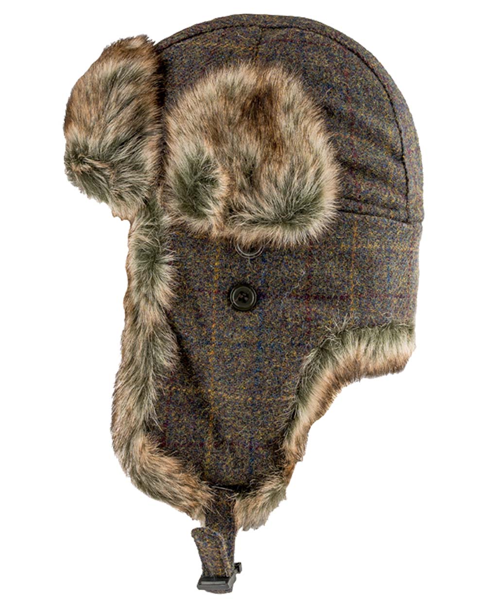 Brown coloured Jack Pyke Wool Blend Trapper Hat on White background