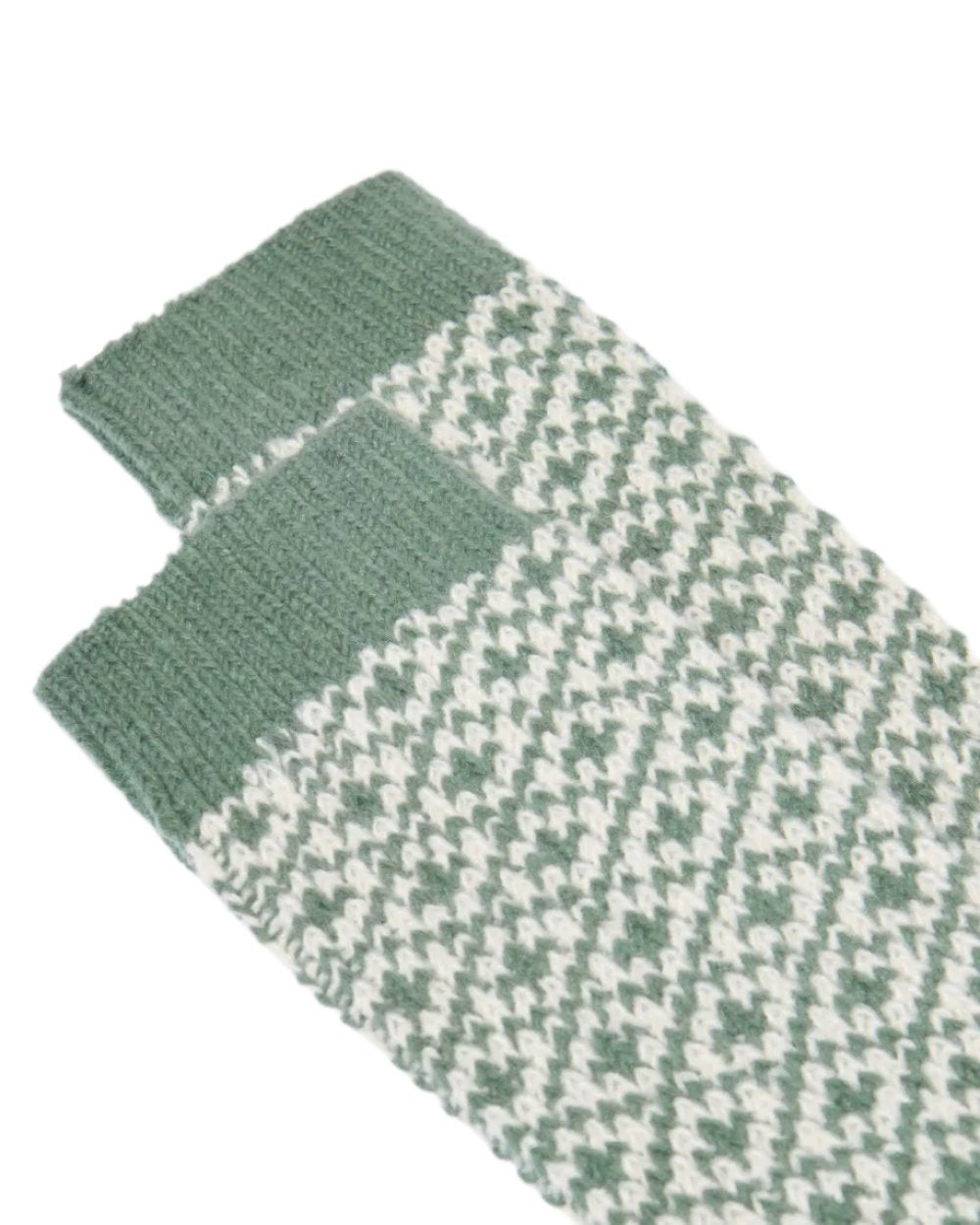 Khaki Coloured Joules Toasty Soft Geometric Socks On A White Background