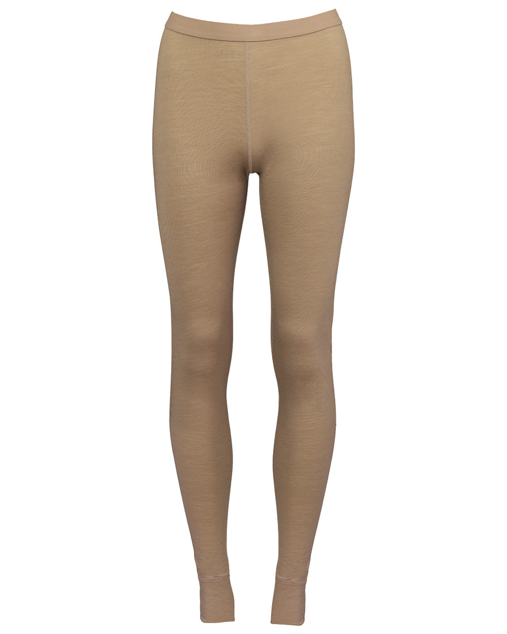 Sand coloured Laksen Shiell Ladies Long Johns on White background 
