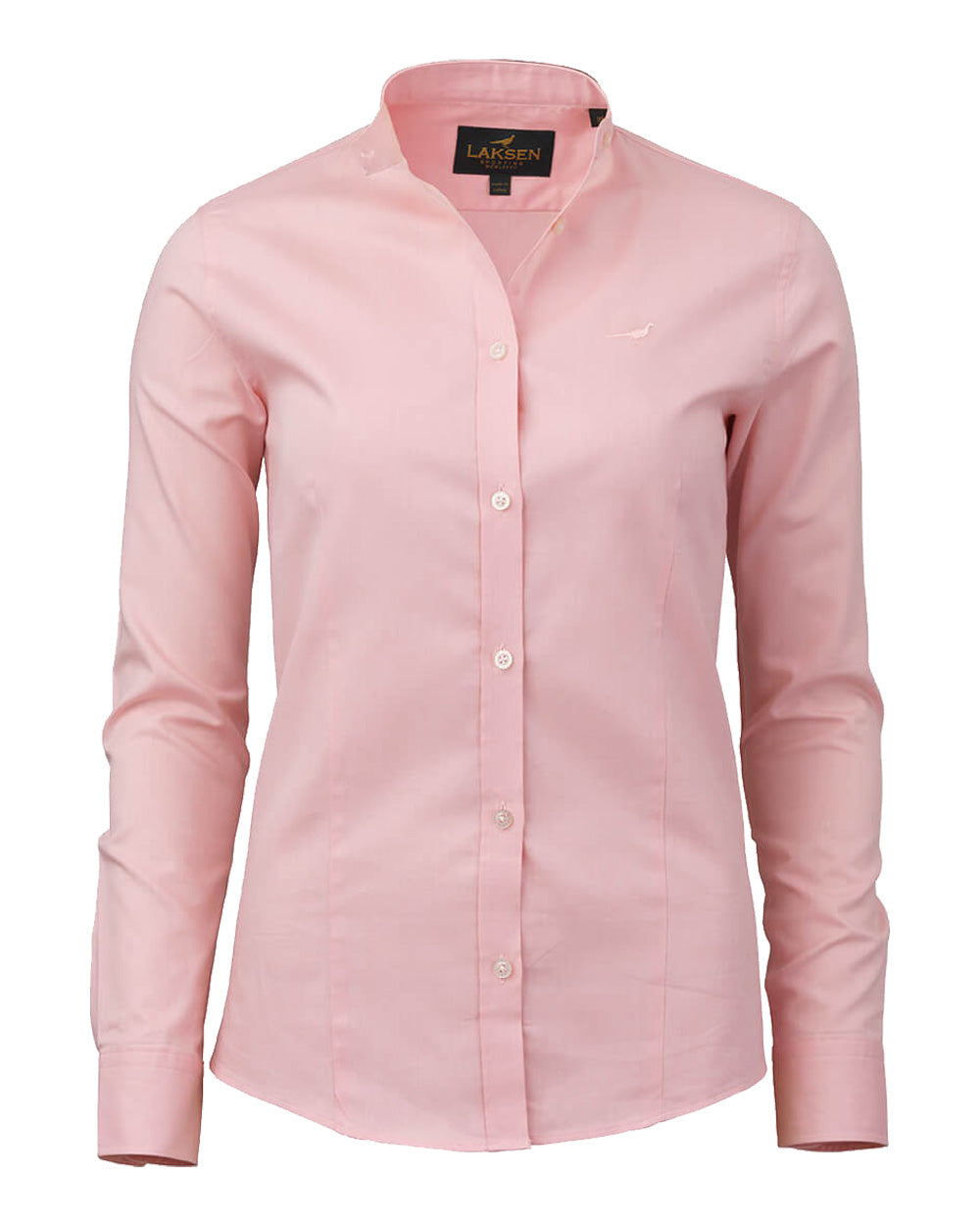 Rosa coloured Laksen Tonbridge Oxford Shirt on White background