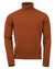 Burnt Orange coloured Laksen Trool Lamswool Rollneck Sweater on White background #colour_burnt-orange