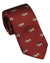 Vintage Red coloured Laksen Wild Boar Tie on White background #colour_vintage-red