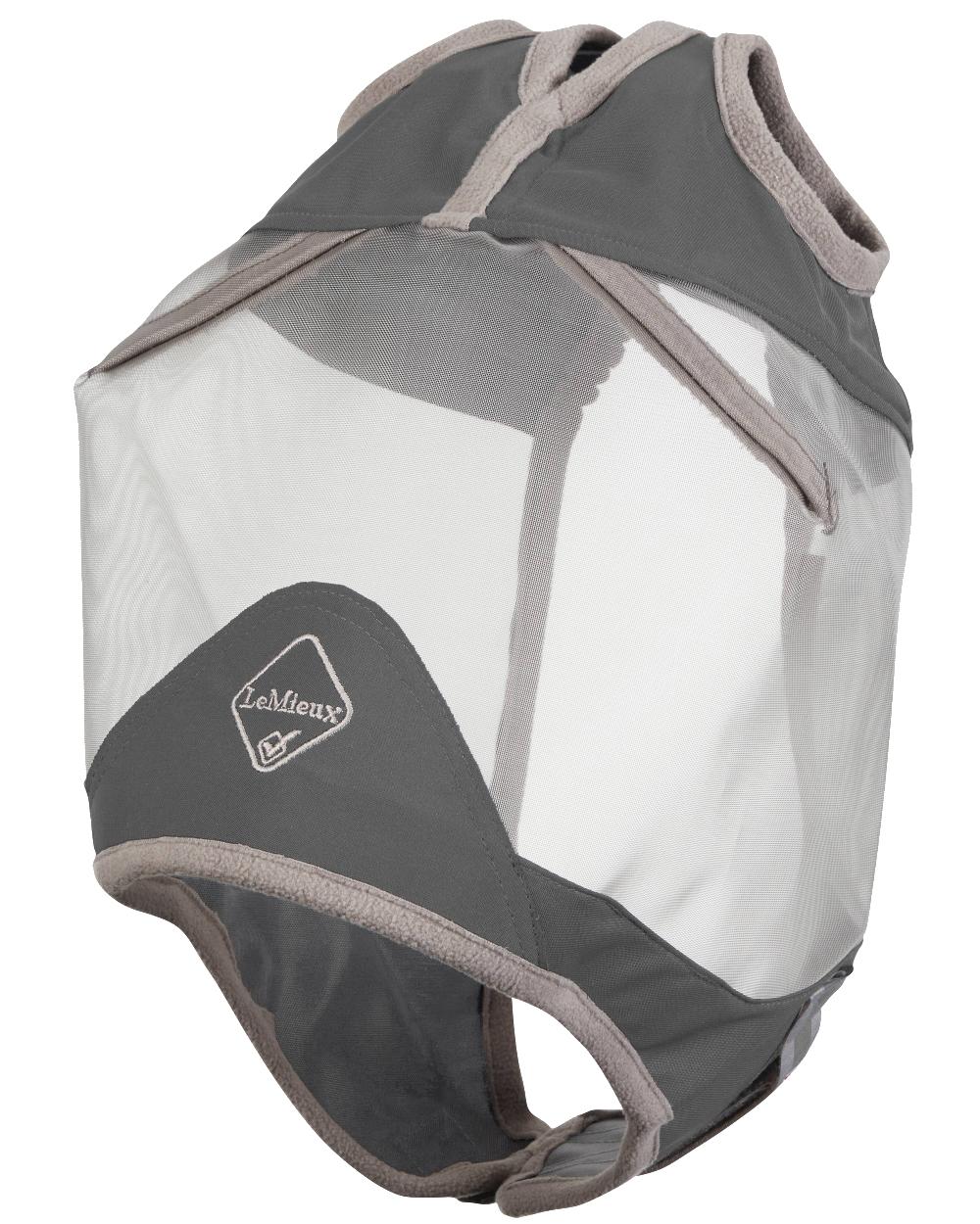 Grey coloured LeMieux ArmourShield Pro Standard Fly Mask on white background