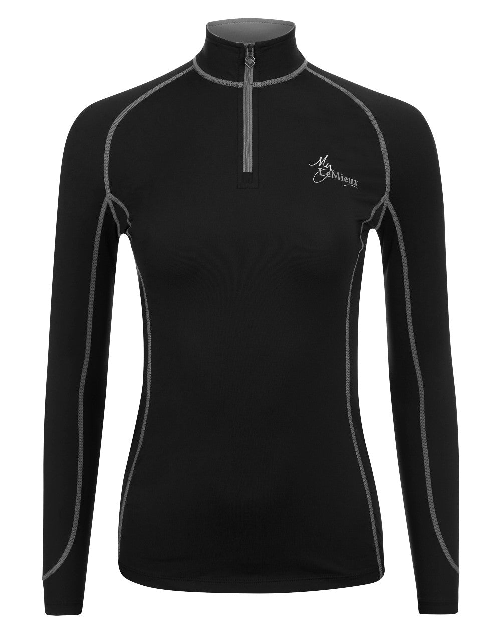 Black coloured LeMieux Base Layer on white background