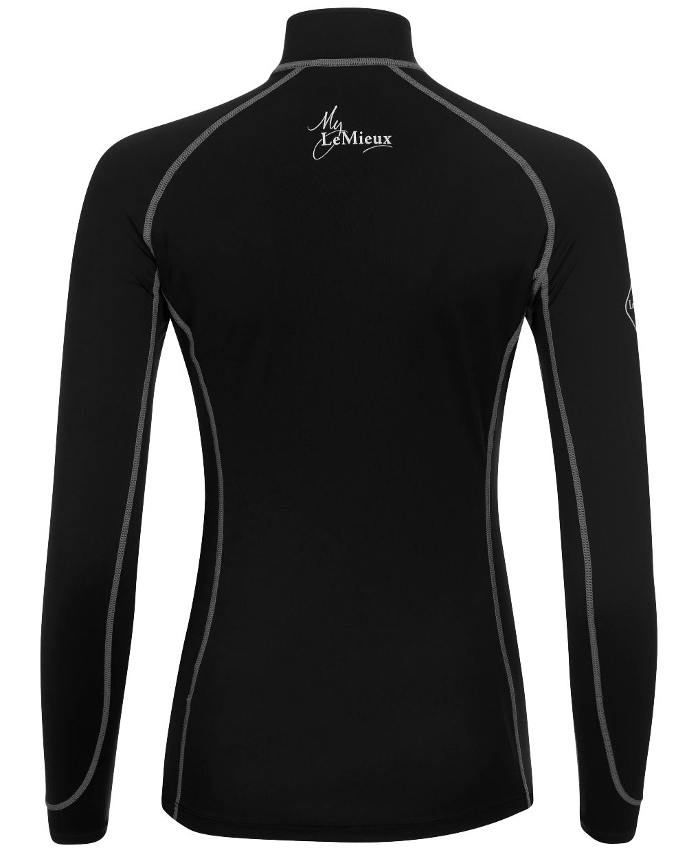Black coloured LeMieux Base Layer on white background