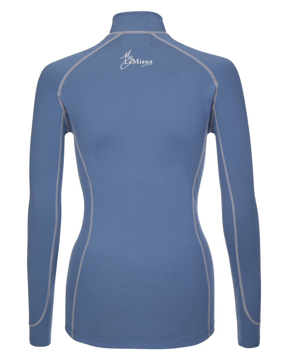 Ice Blue coloured LeMieux Base Layer on white background
