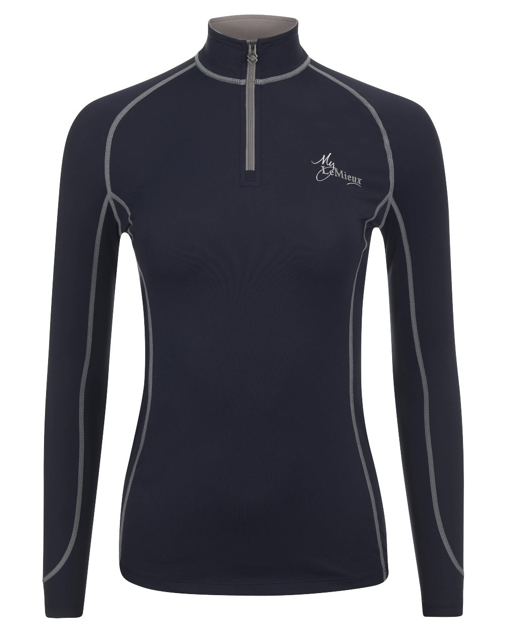 Navy coloured LeMieux Base Layer on white background