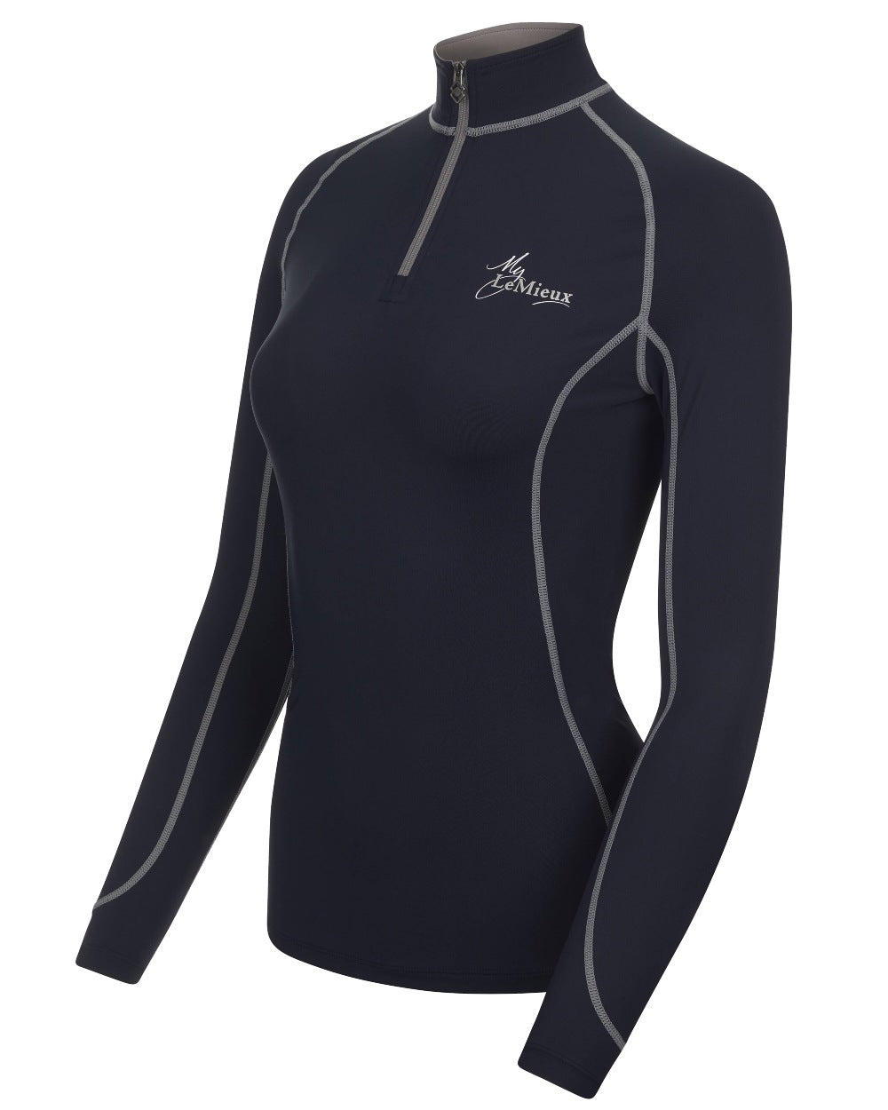 Navy coloured LeMieux Base Layer on white background