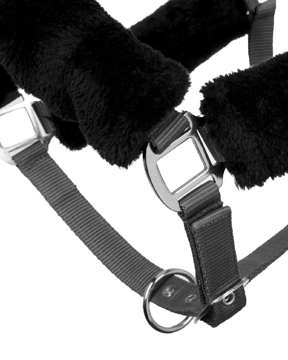 Grey coloured LeMieux Comfort Headcollar on white background