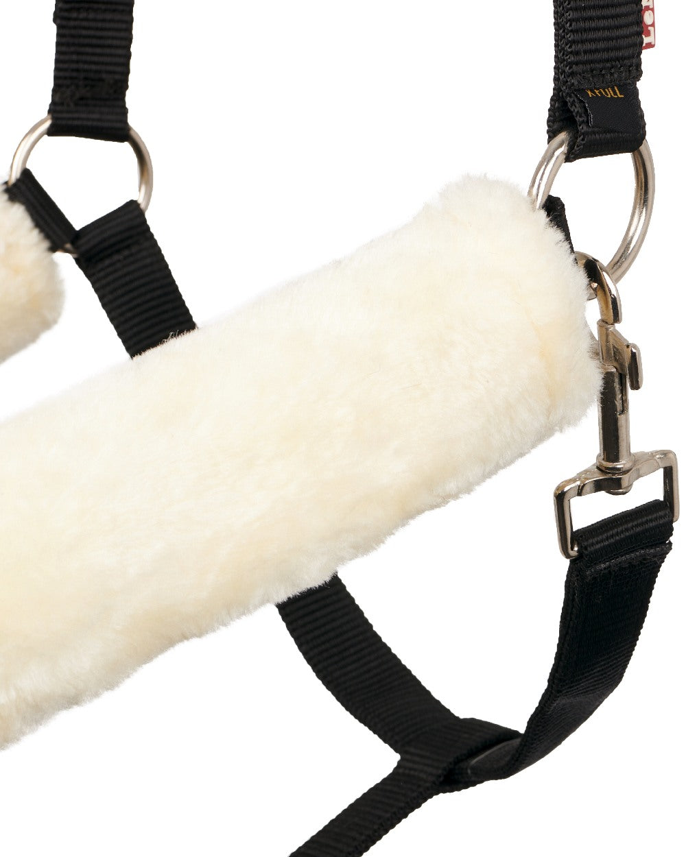 Natural coloured LeMieux Comfort Headcollar on white background