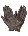 Brown coloured LeMieux Competition Gloves on white background #colour_brown