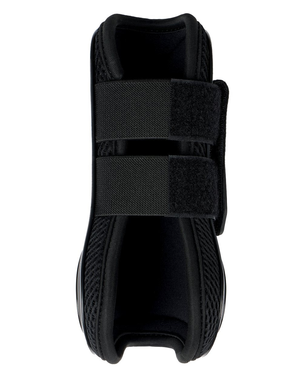 Black coloured LeMieux Derby ProJump Tendon Boots on white background