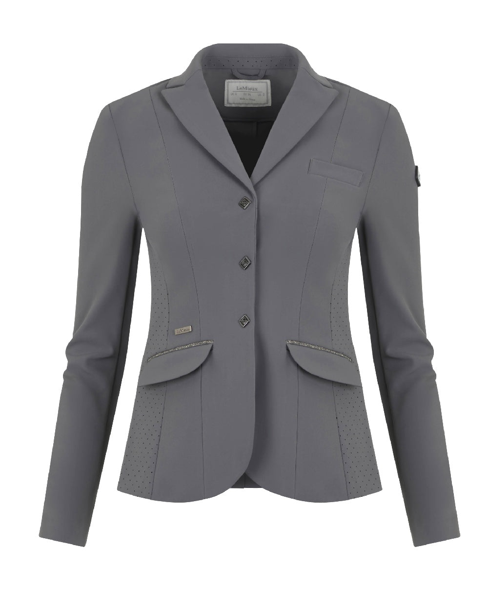 Graphite coloured LeMieux Dynamique Show Jacket on white background