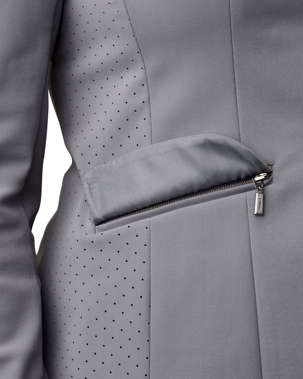 Graphite coloured LeMieux Dynamique Show Jacket on white background