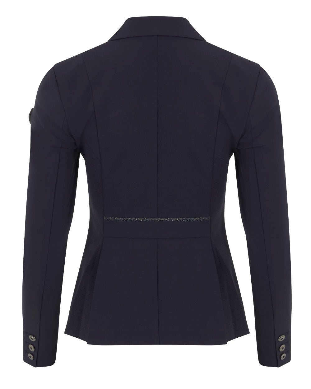 Navy coloured LeMieux Dynamique Show Jacket on white background