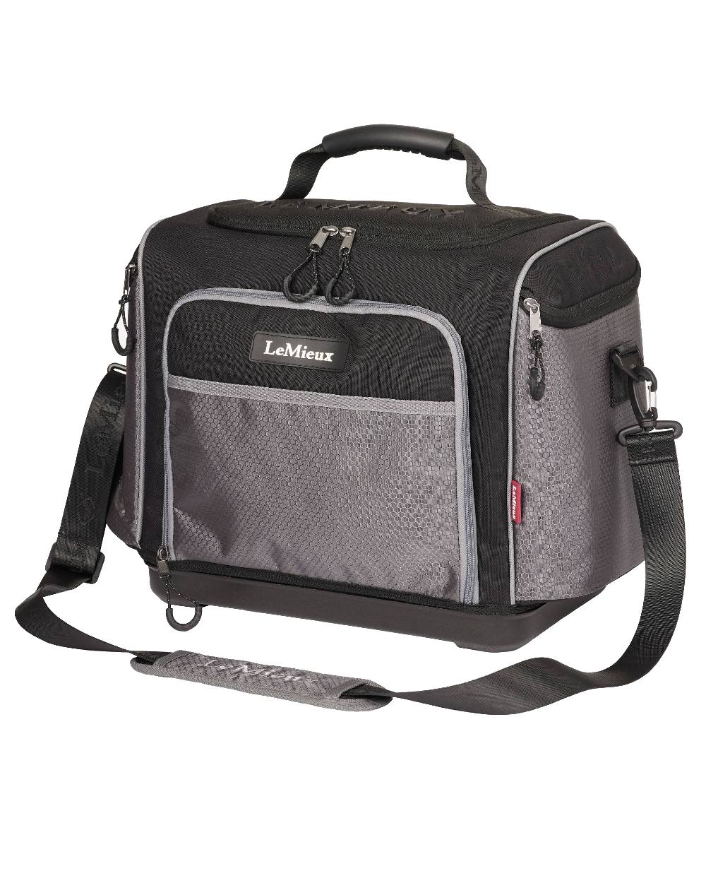 Black coloured LeMieux Grooming Kit Pro on white background
