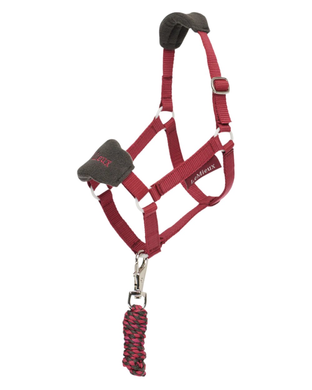 Ember Coloured LeMieux Hobby Horse Vogue Headcollar On A White Background