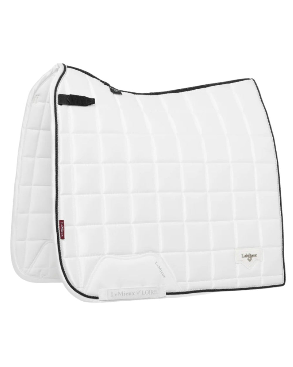 White Coloured LeMieux Loire Dressage Square On A White Background