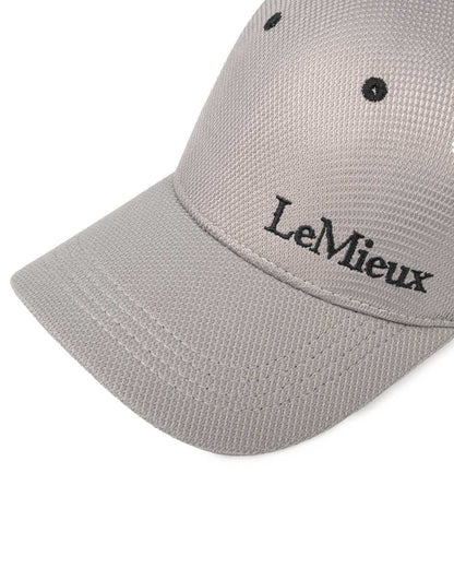 Grey coloured LeMieux Mesh Baseball Cap on white background 