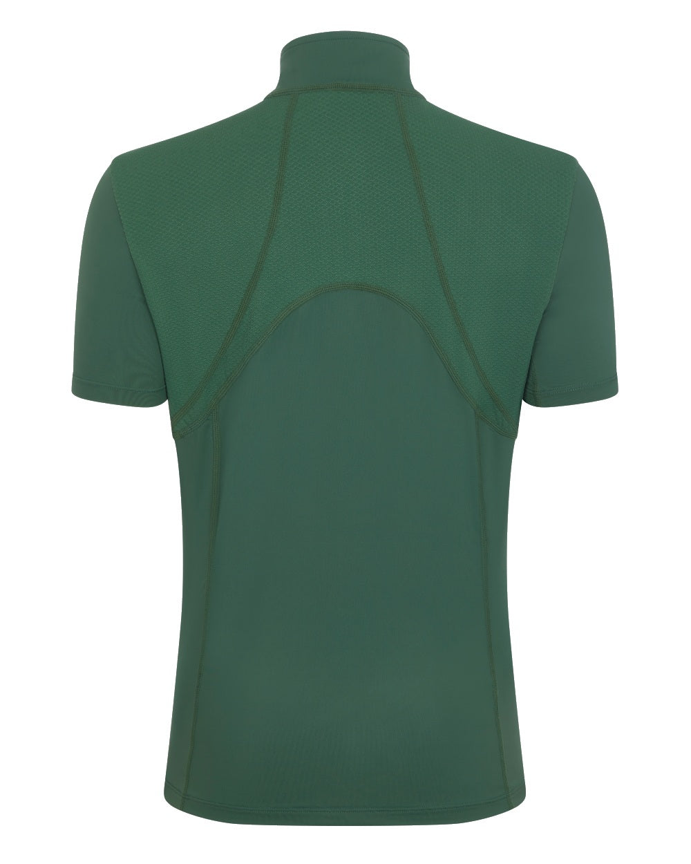 Hunter Green coloured LeMieux Mia Mesh Short Sleeve Base Layer on white background