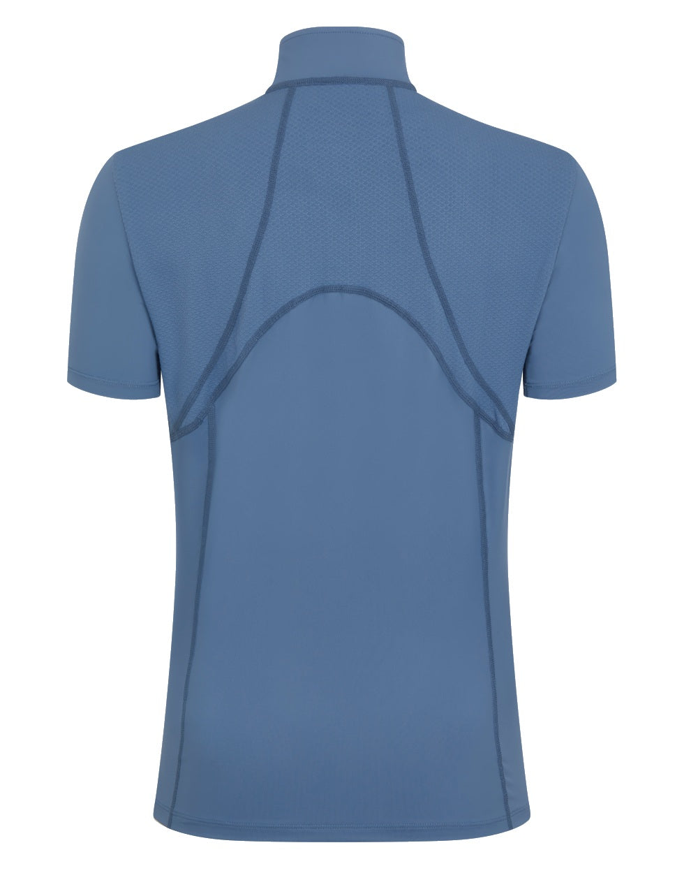 Ice Blue coloured LeMieux Mia Mesh Short Sleeve Base Layer on white background