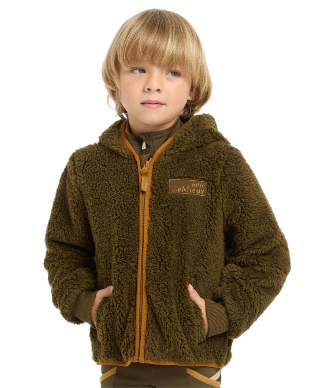 Alpine Coloured LeMieux Mini Teagan Fleece Jacket On A White Background