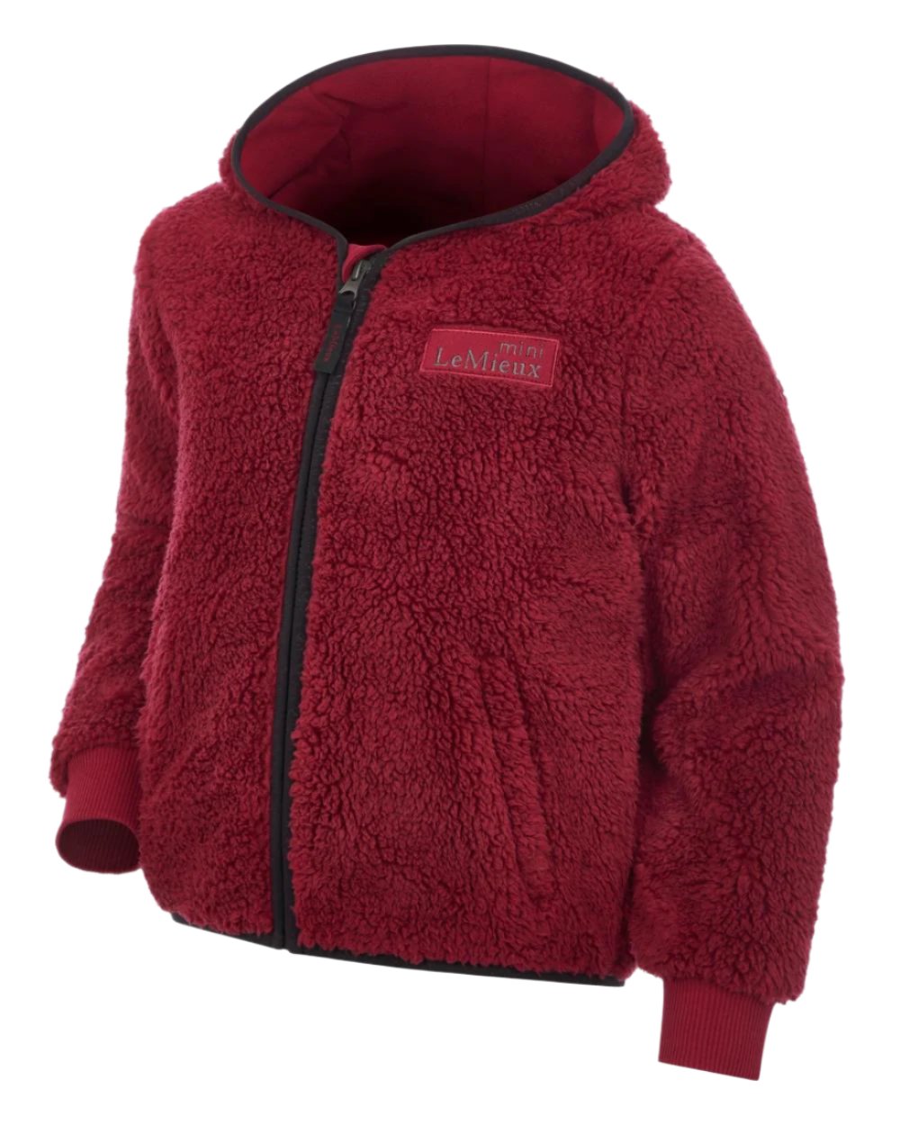 Ember Coloured LeMieux Mini Teagan Fleece Jacket On A White Background