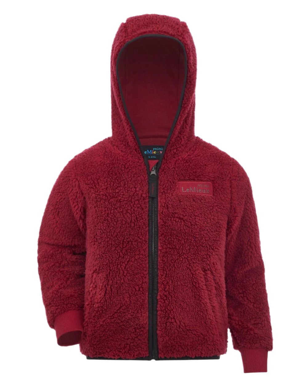 Ember Coloured LeMieux Mini Teagan Fleece Jacket On A White Background