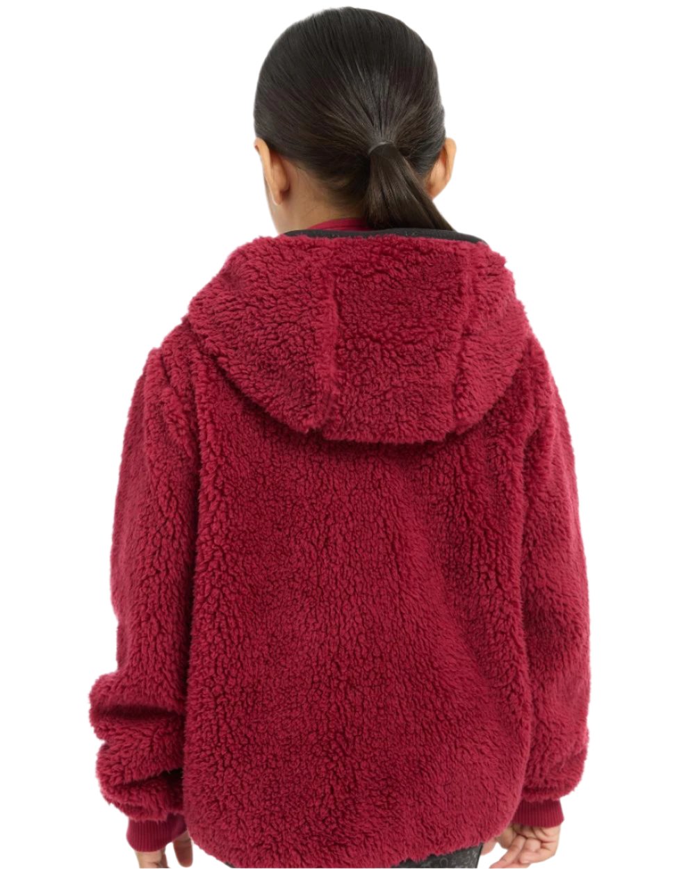 Ember Coloured LeMieux Mini Teagan Fleece Jacket On A White Background