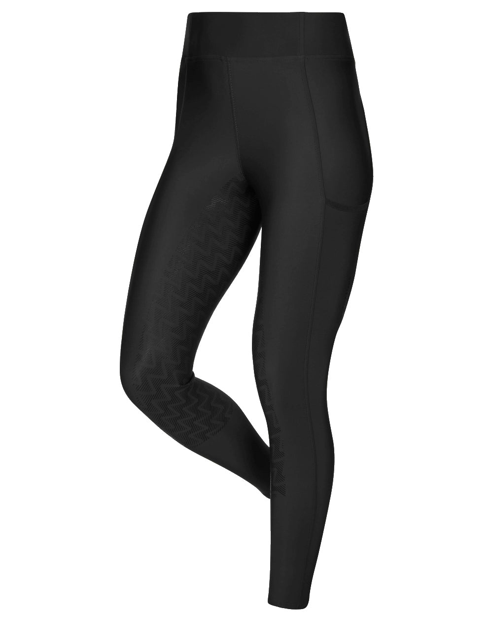 Black coloured LeMieux Naomi Pull On Breeches on white background