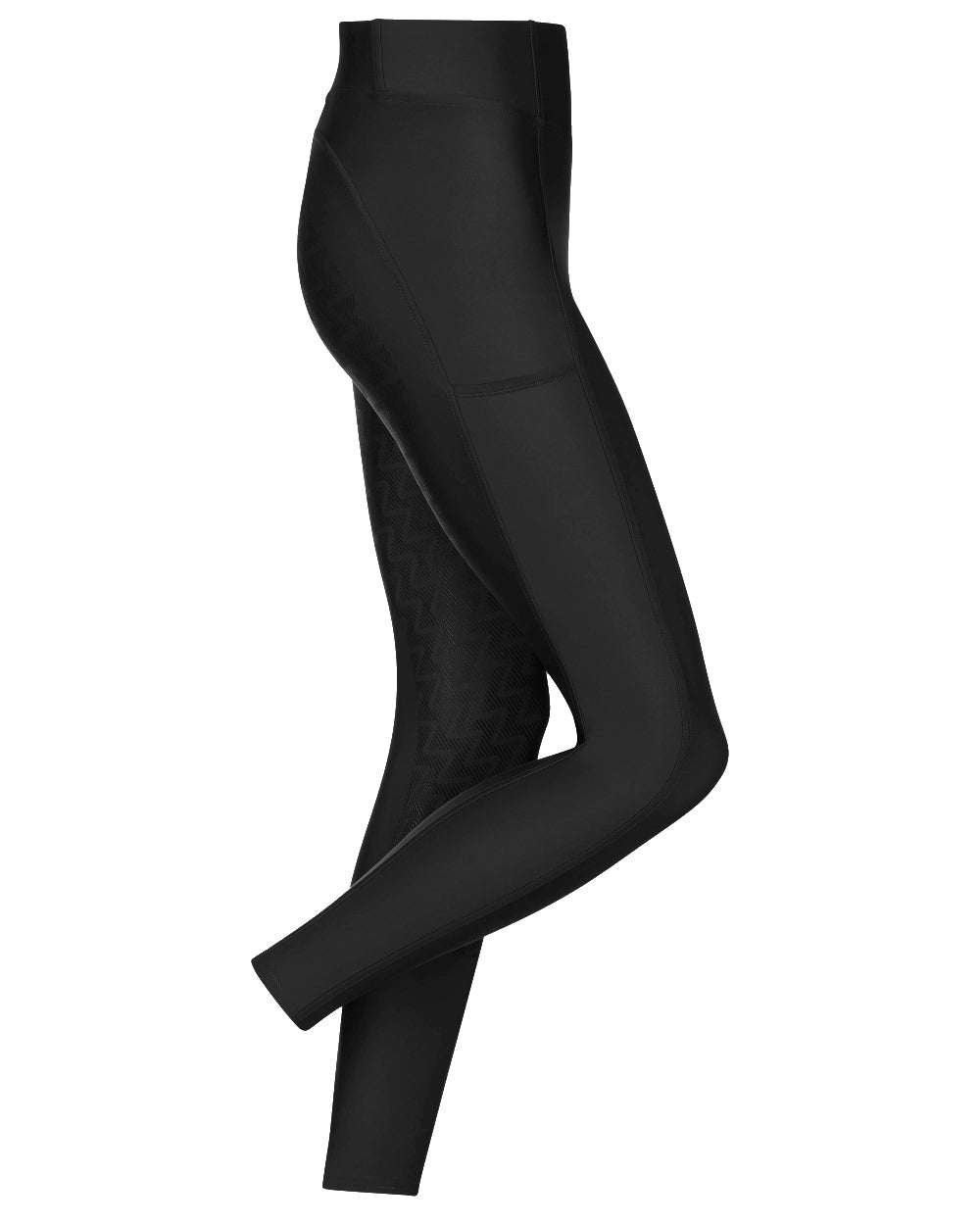 Black coloured LeMieux Naomi Pull On Breeches on white background
