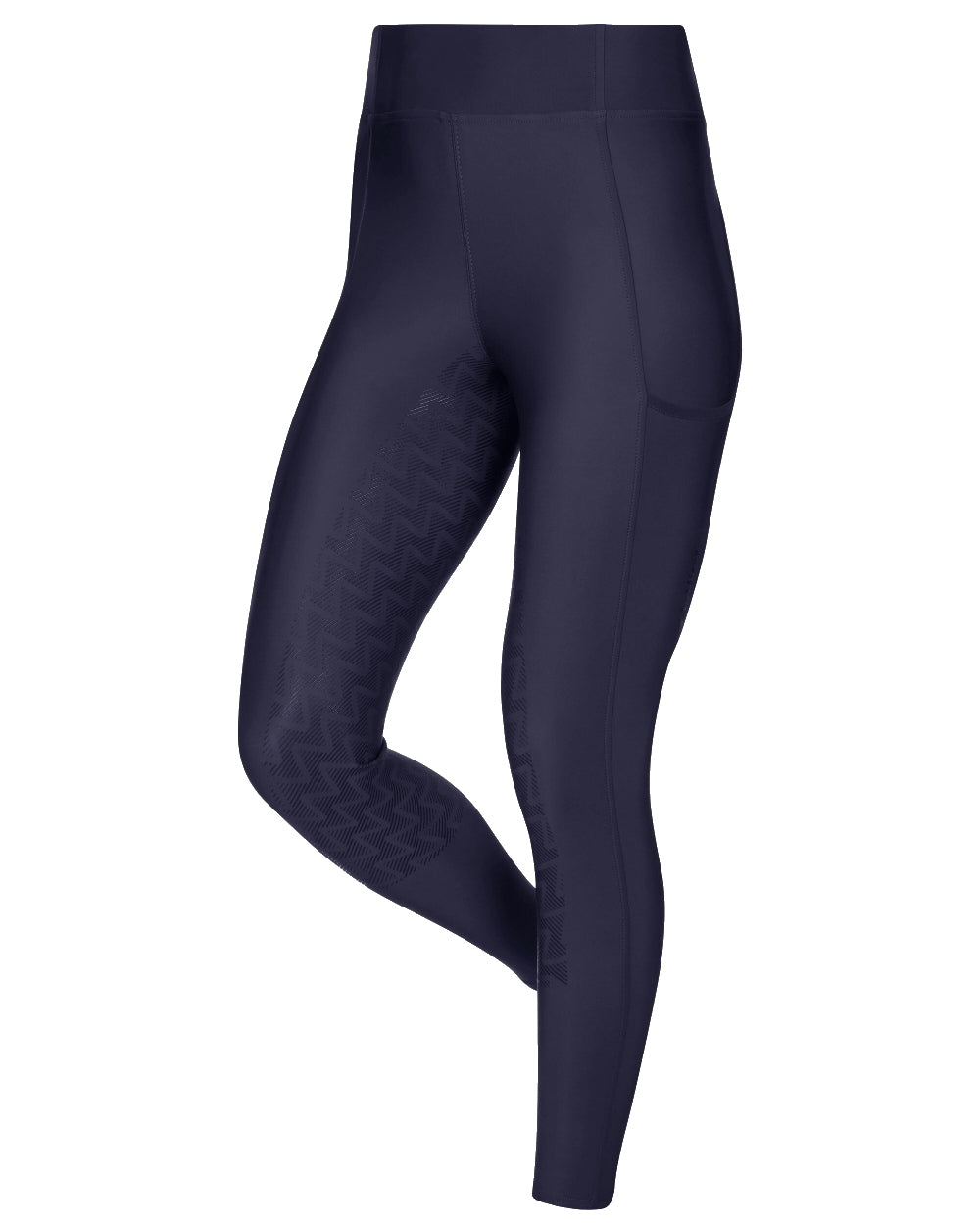 Navy coloured LeMieux Naomi Pull On Breeches on white background