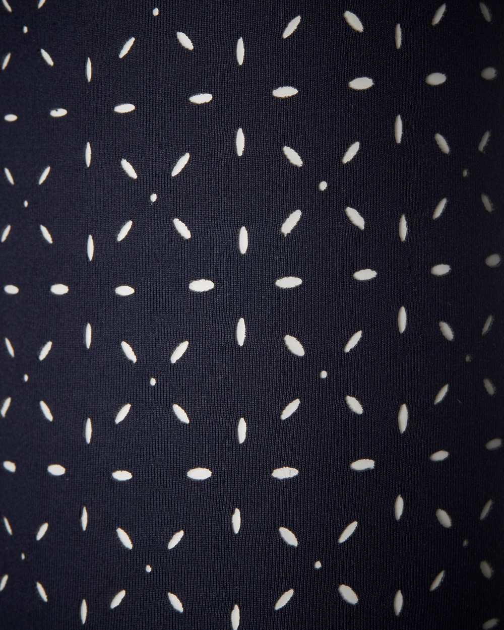 Navy coloured LeMieux Olivia Long Sleeve Show Shirts on white background