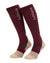 Burgundy coloured LeMieux Performance Socks on white background #colour_burgundy