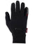 Black coloured LeMieux Polartec Gloves on white background #colour_black