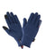 Navy coloured LeMieux Polartec Gloves on white background #colour_navy