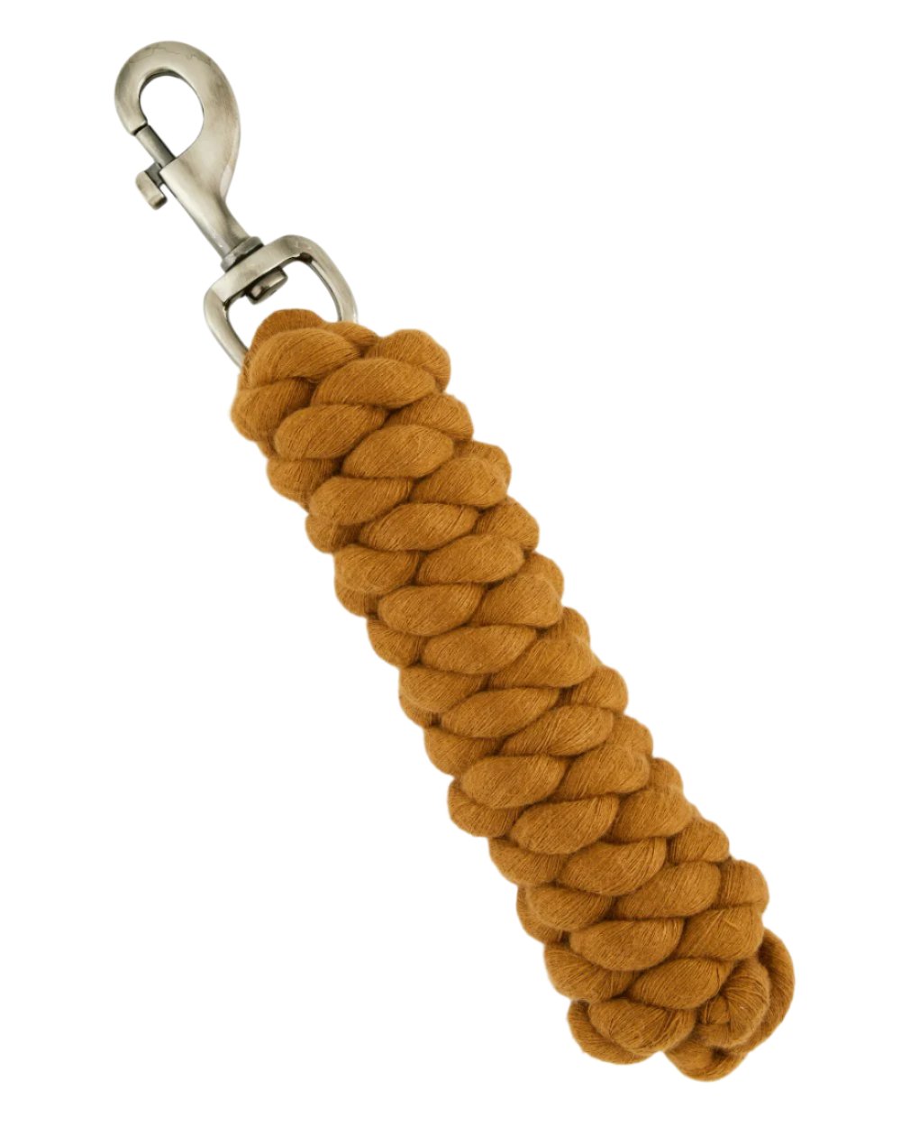 Ginger Coloured LeMieux Polycotton Leadrope On A White Background