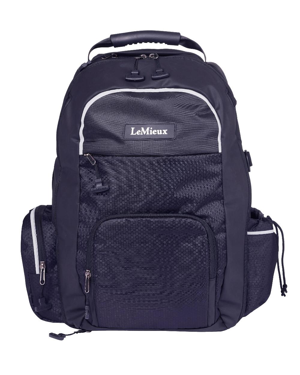 Navy coloured LeMieux Pro Rucksack on white background