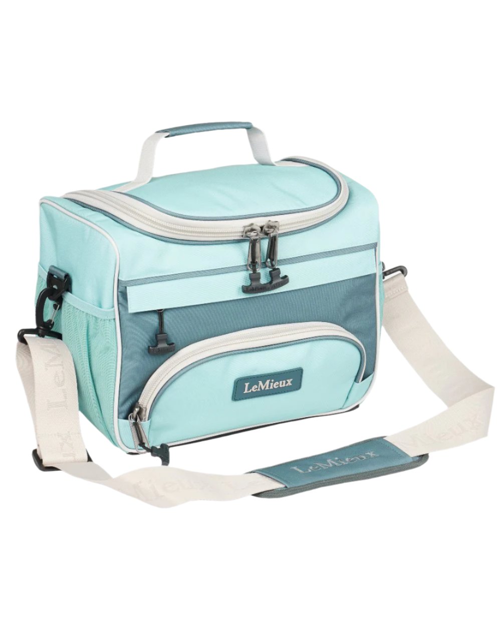 Petrol Coloured LeMieux ProKit Lite Grooming Bag On A White Background