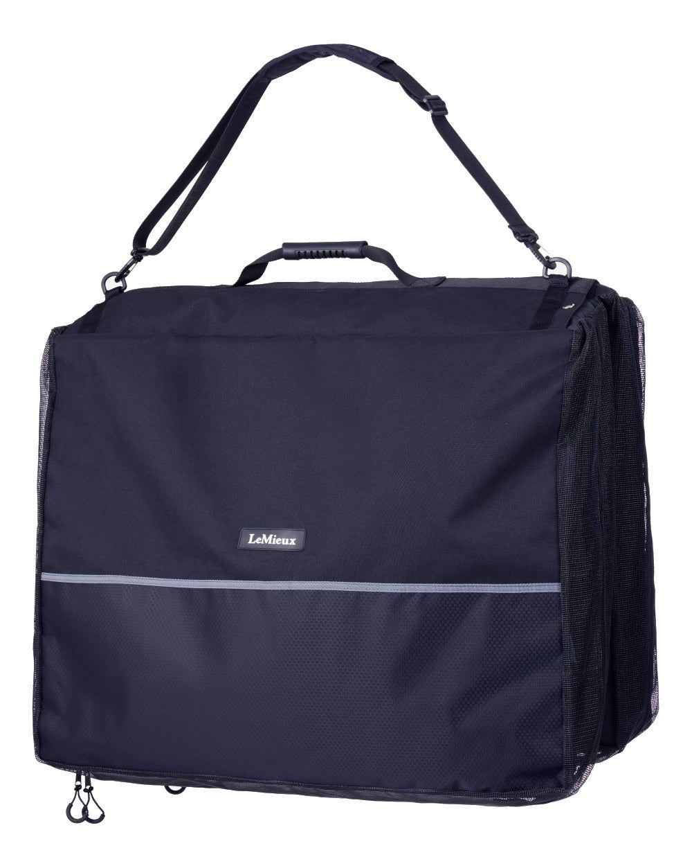 Navy coloured LeMieux Saddle Pad Carry Bag on white background