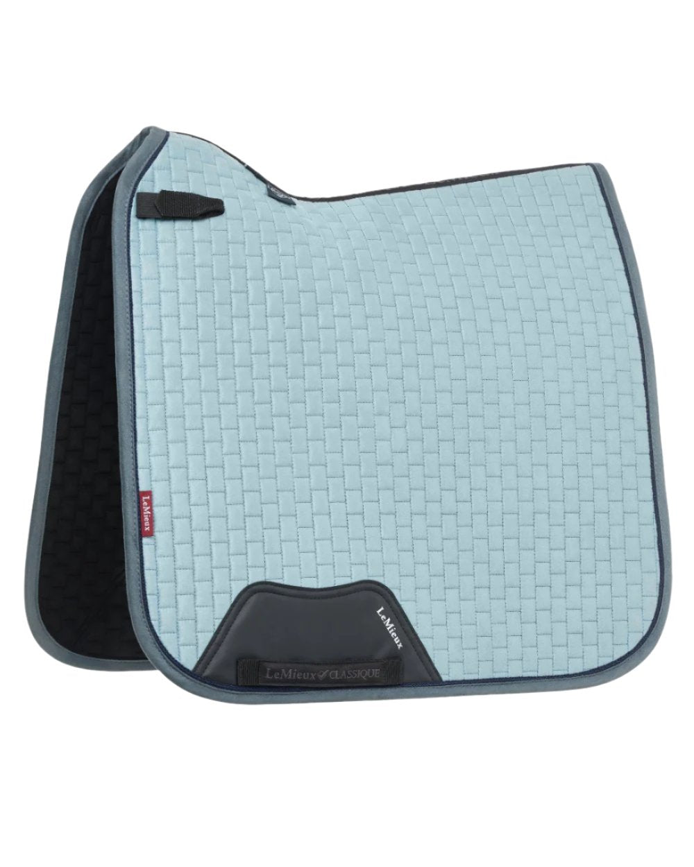 Glacier Coloured LeMieux Suede Dressage Square On A White Background