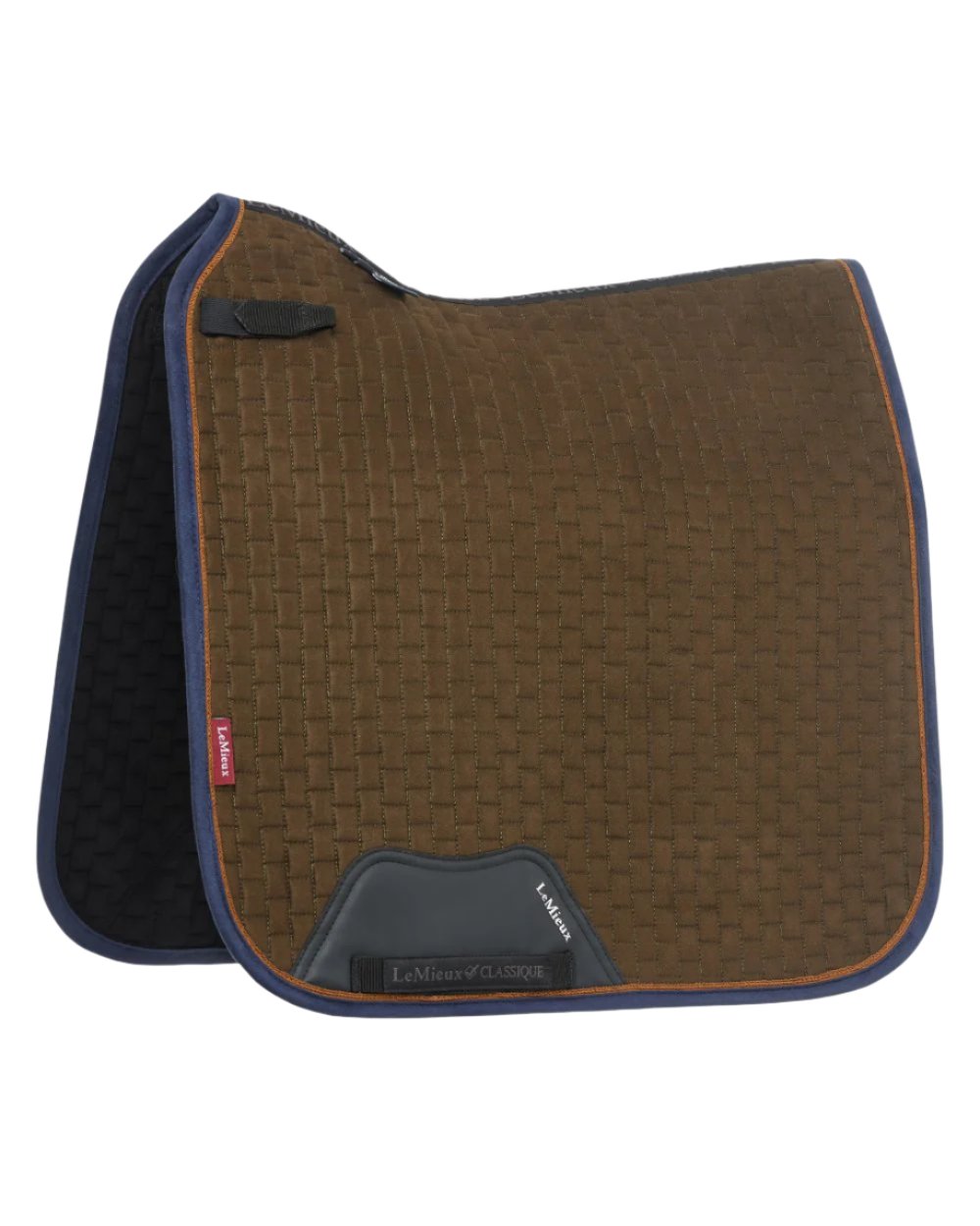 Alpine Coloured LeMieux Suede Dressage Square On A White Background