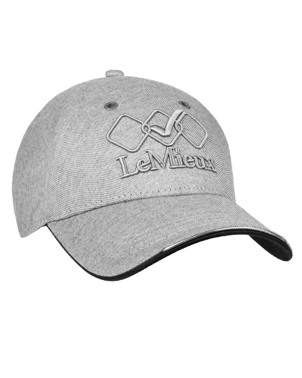 Grey coloured LeMieux Team Baseball Cap on white background 