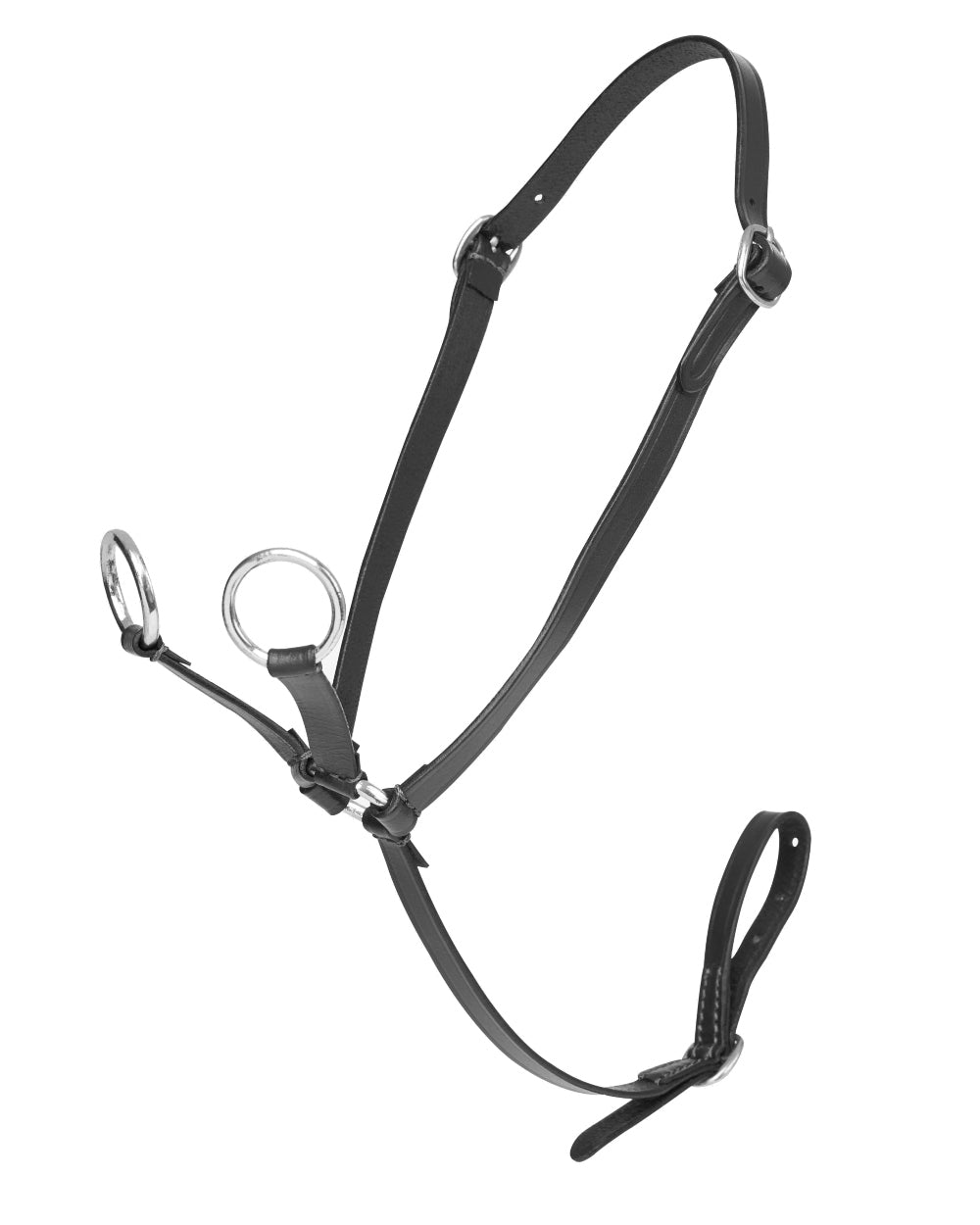 Black coloured LeMieux Toy Pony Martingale on white background