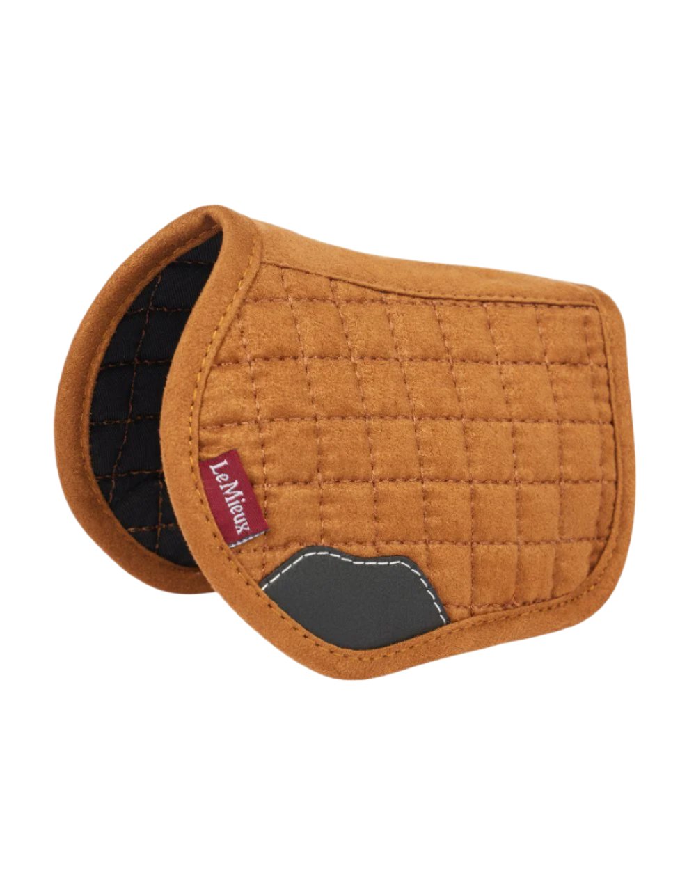 Ginger Coloured LeMieux Toy Pony Pad On A White Background